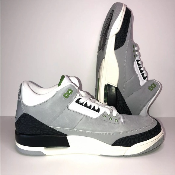 ❌SOLD❌Nike Air Jordan 3 Retro ChlorophyllMenSZ10.5 - Picture 7 of 8